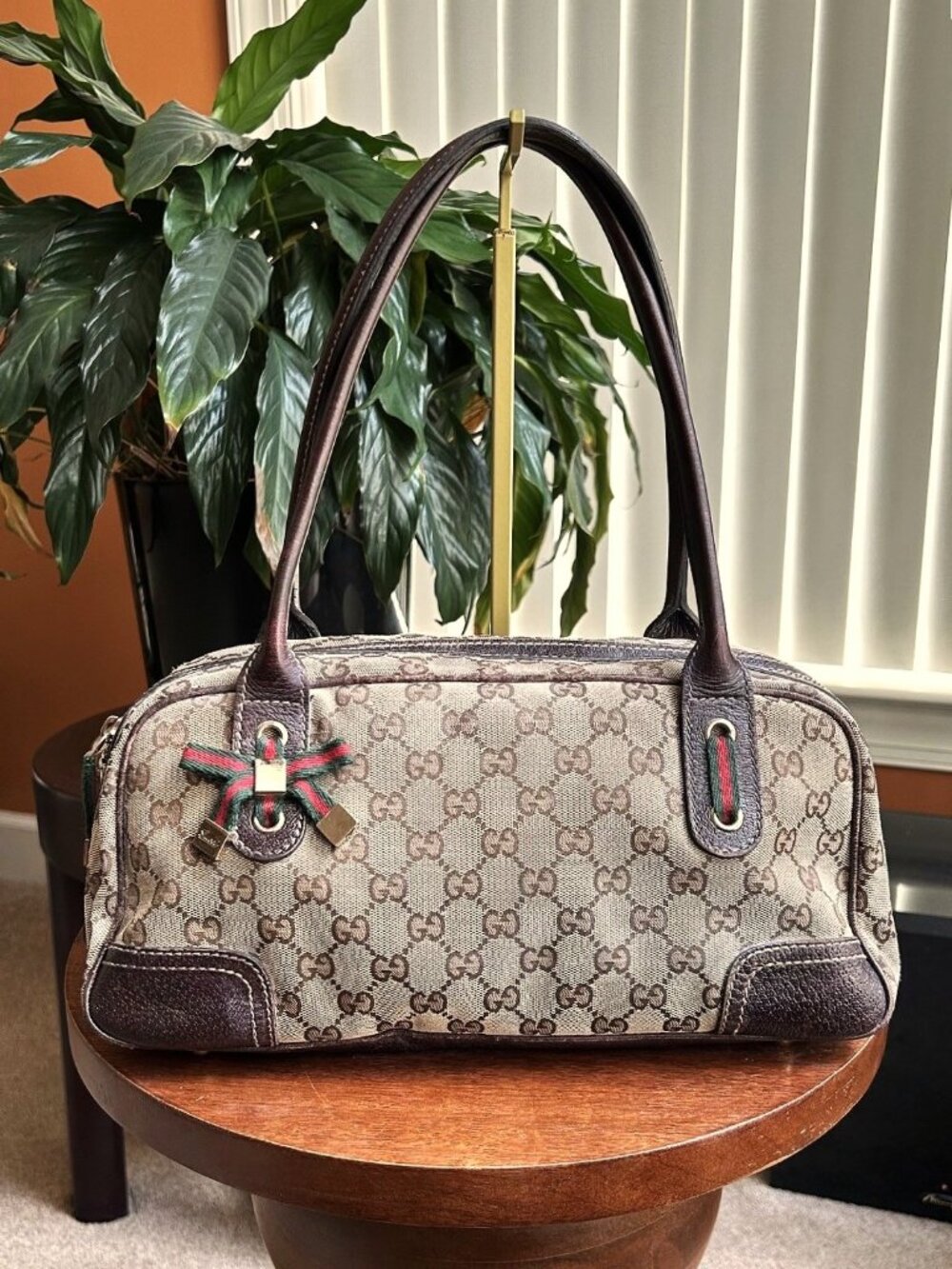 GUCCI GG Princy Boston Bag, Tan, Brown